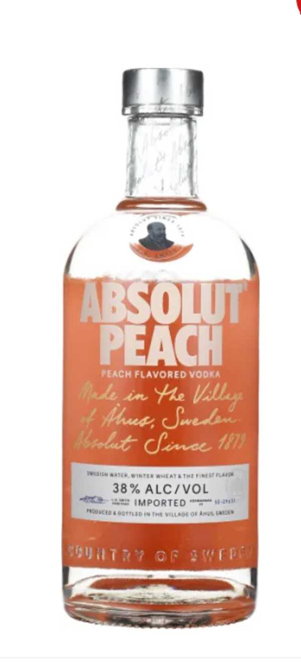 Absolut Peach 70cl 38% (6x70cl)