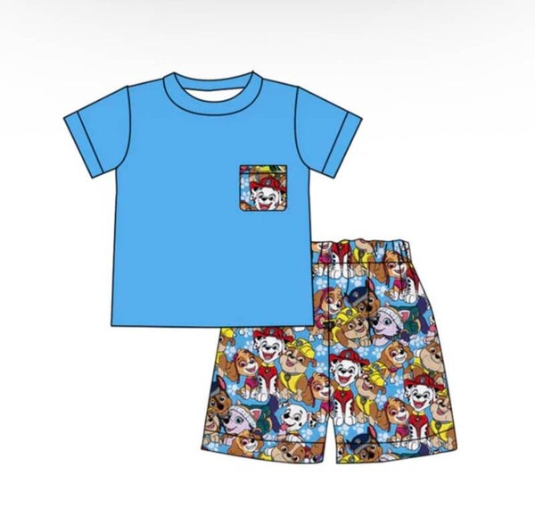 Boys Dog short set