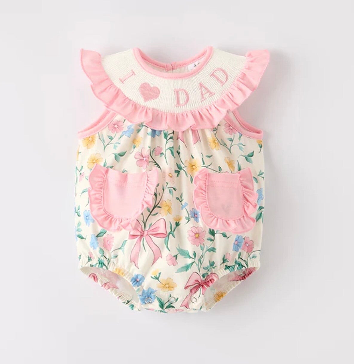 Baby pink I (heart) Dad