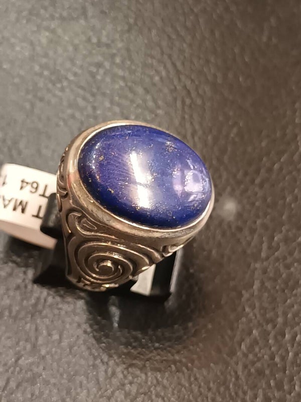 Bague argent massif Lapis Lazuli