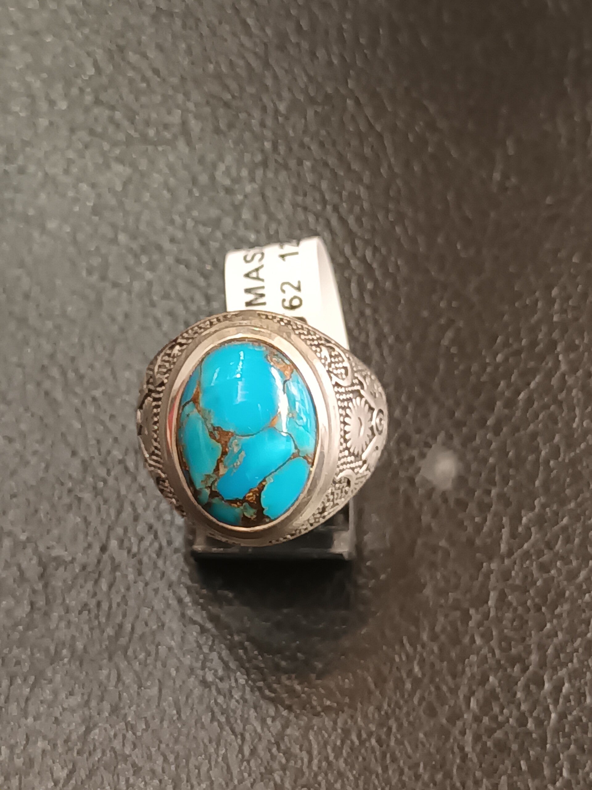 bague argent turquoise