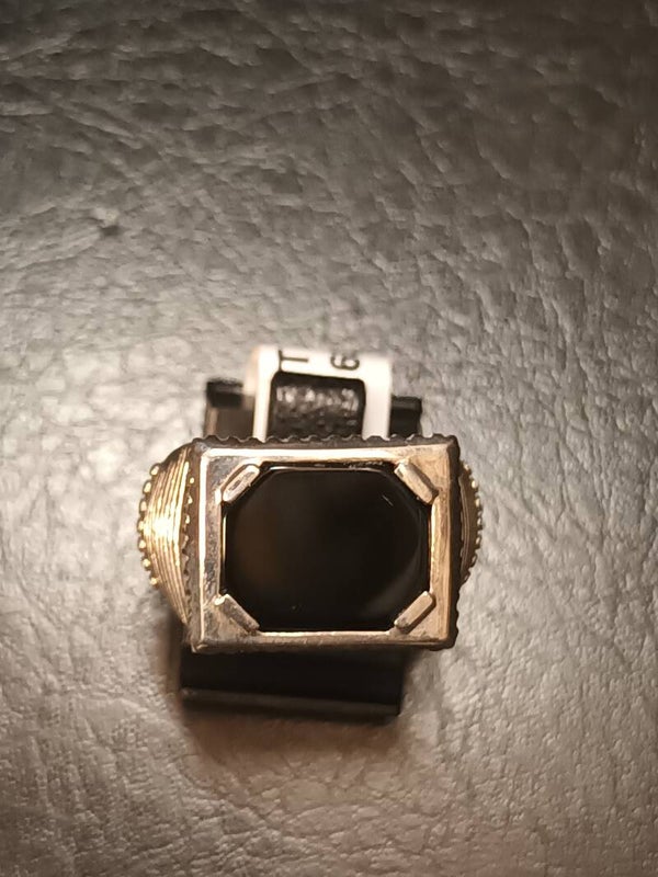 Bague argent massif Onix