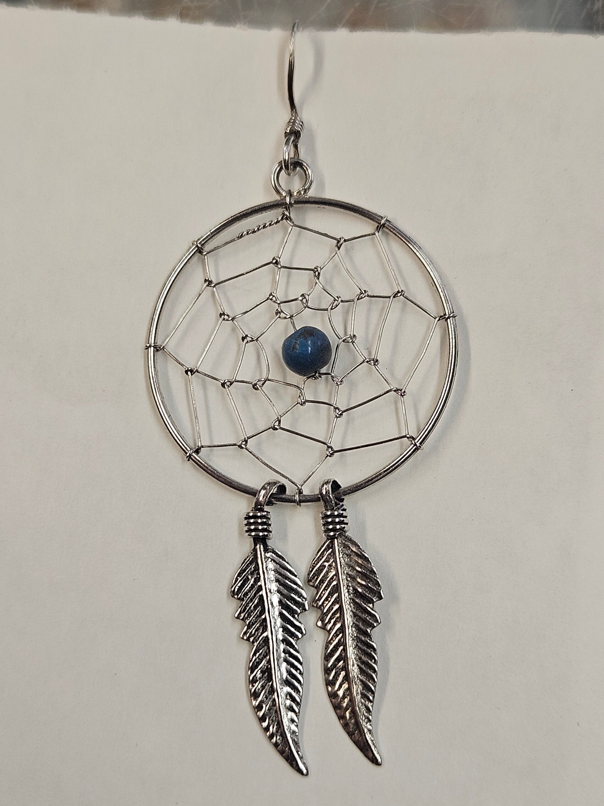 Boucles d'oreilles argent attrape rêve