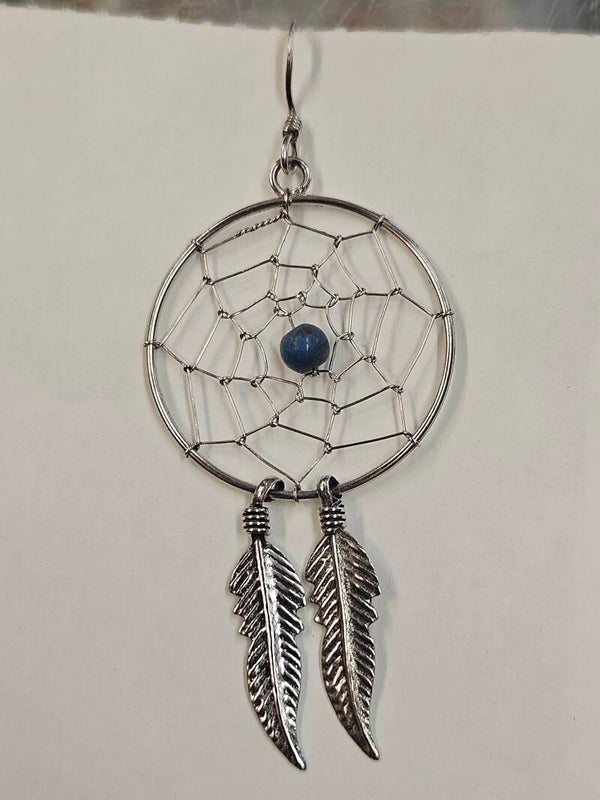 Boucles d'oreilles argent attrape rêve