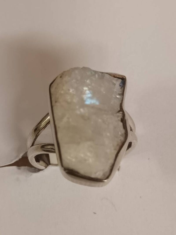 bague argent massif Pierre de Lune