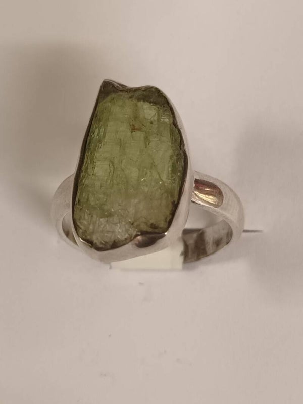 Bague argent massif kyanite