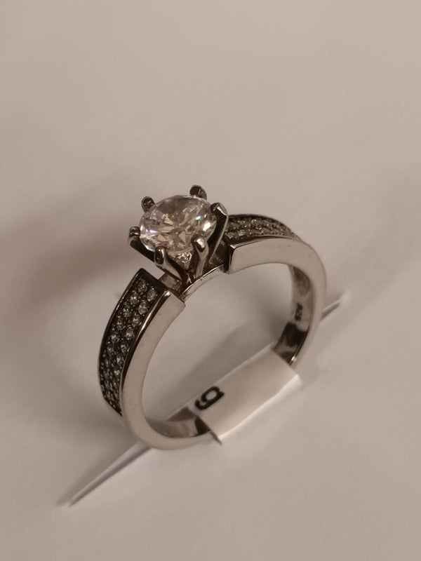 Bague en argent massif 925‰ rhodié