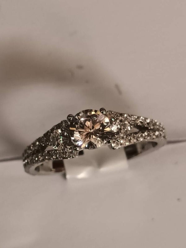 Bague en argent massif 925‰ rhodié