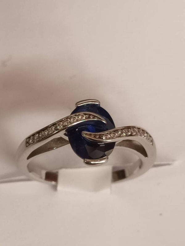 Bague en argent massif 925‰ rhodié