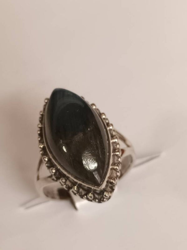Bague argent massif 925‰ LABRADORITE