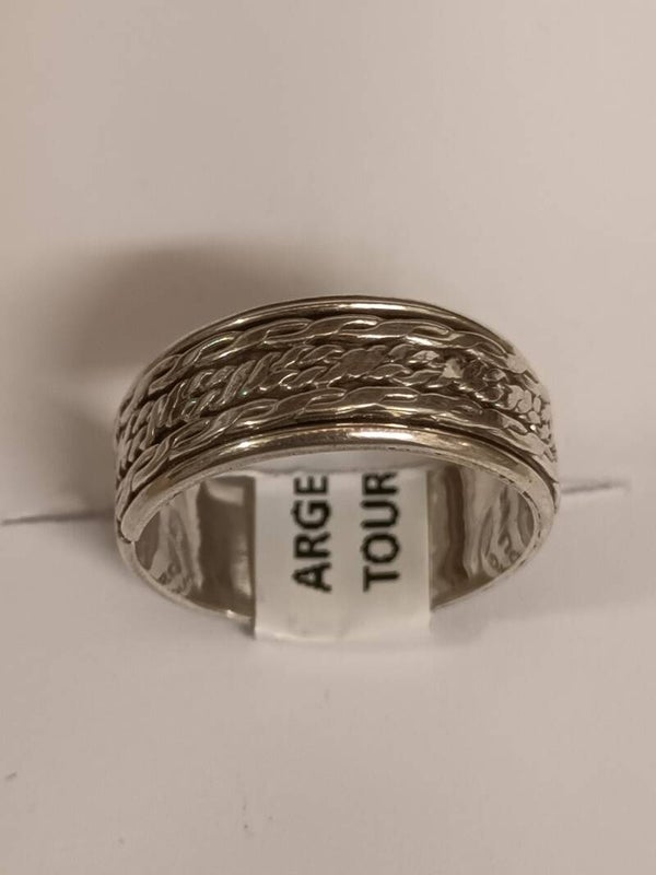 Bague en argent massif 925‰ tournante/spinner