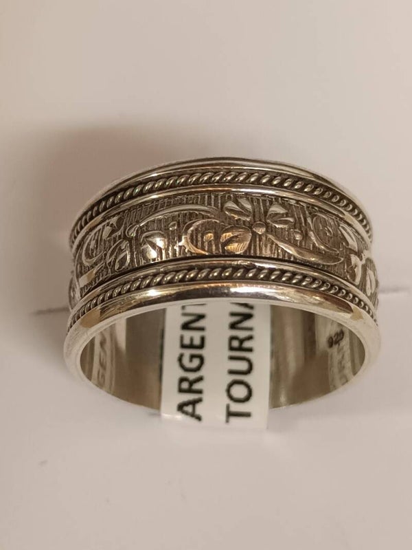 Bague en argent massif 925‰ tournante/spinner