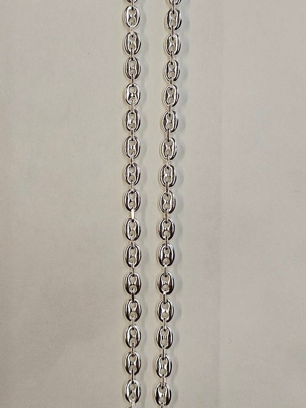 Chaine argent grain de café T55 ref 11401055