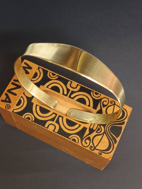 Bracelet laiton lisse fait main BRAL 8