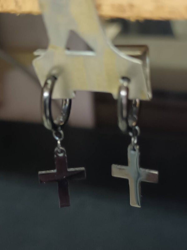 BOUCLES D'OREILLES ACIER PVD