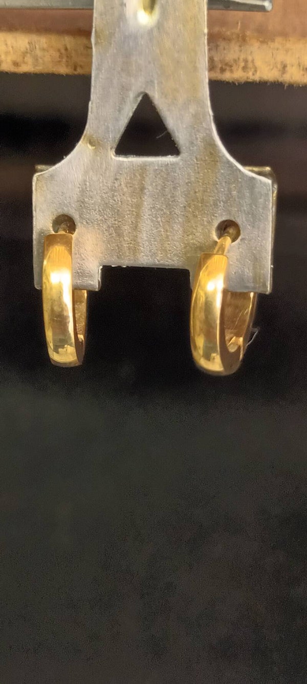 BOUCLES D'OREILLES ACIER PVD