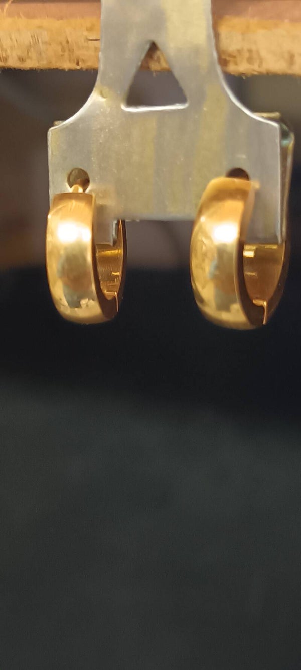 BOUCLES D'OREILLES ACIER PVD