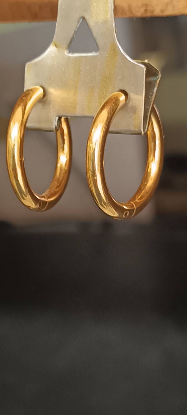 BOUCLES D'OREILLES ACIER PVD