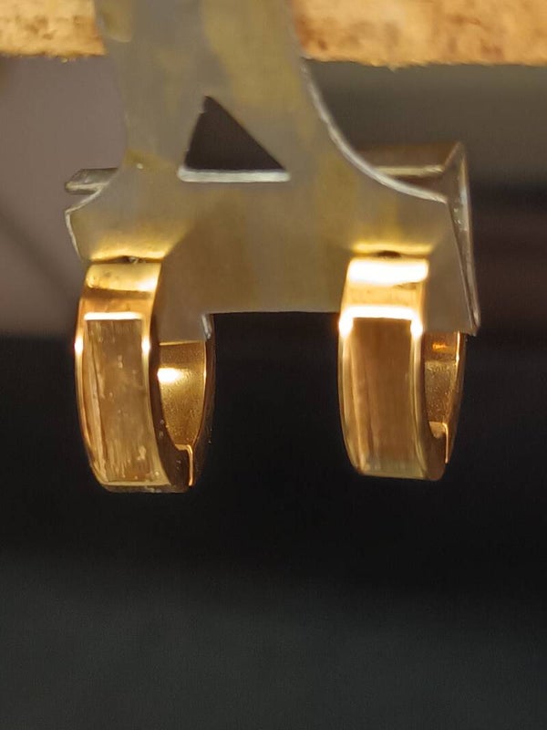 BOUCLES D'OREILLES ACIER PVD