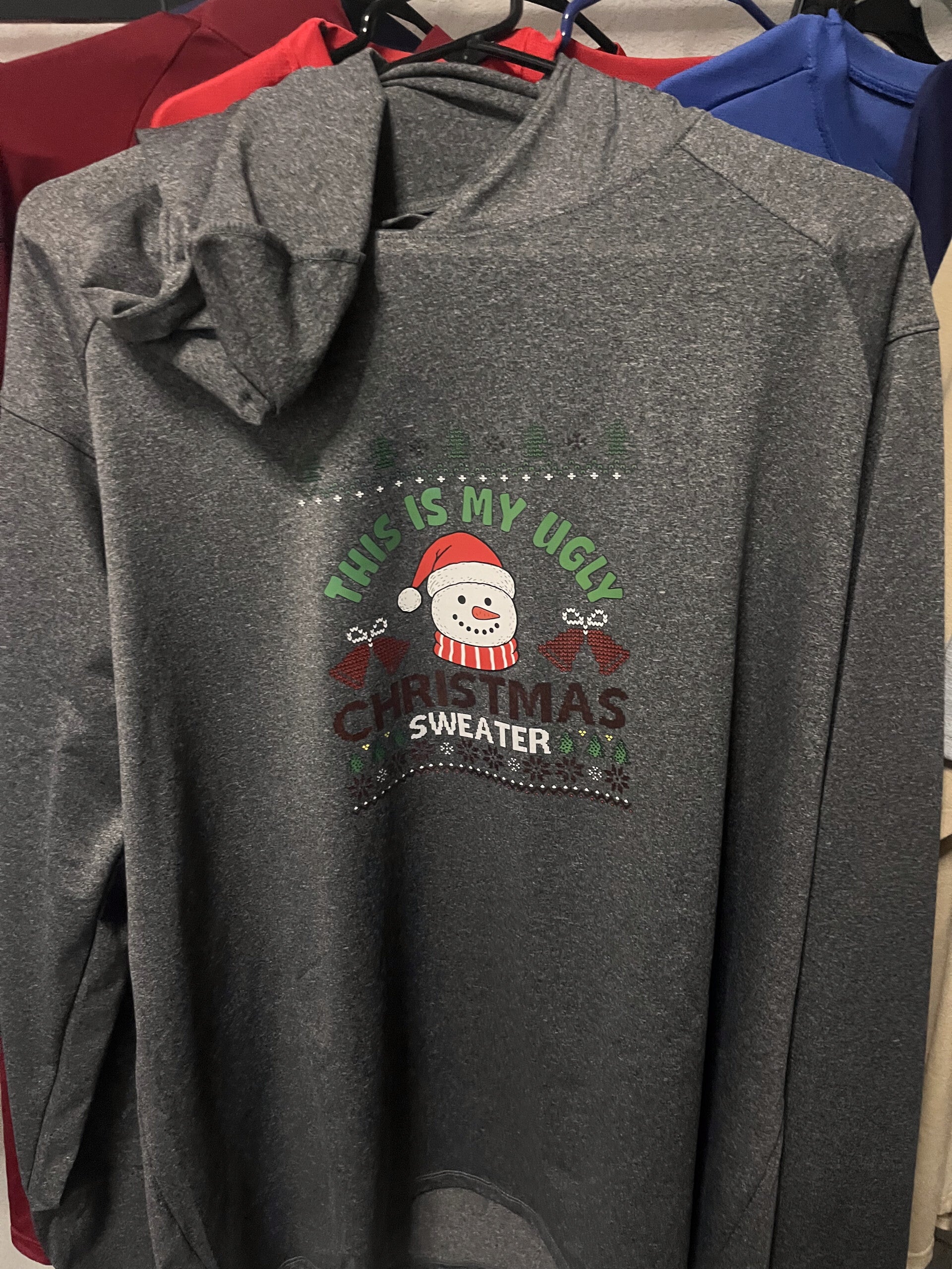 X Large Dri Fit Hooded Holiday Shirt