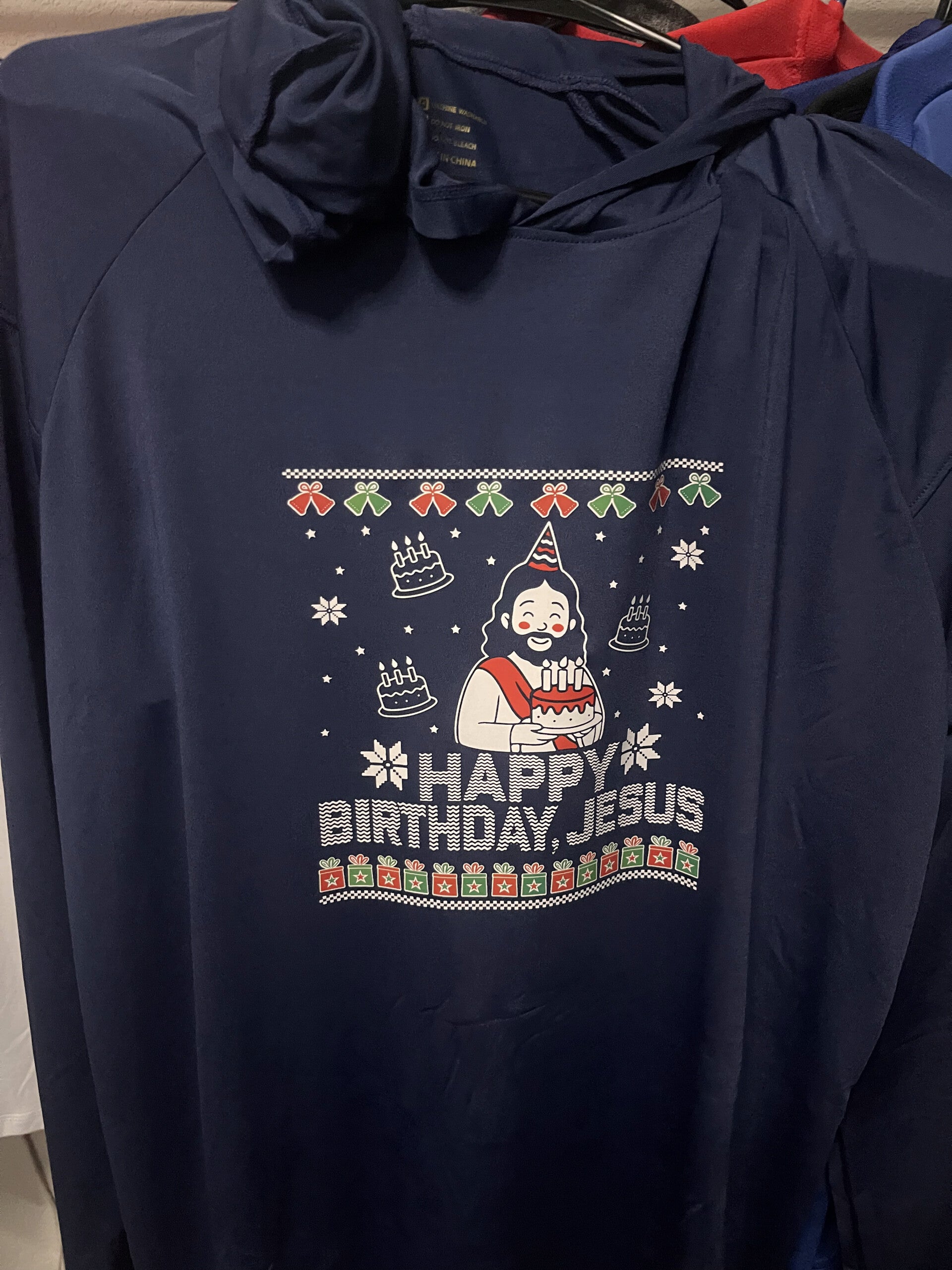 X Large Dri Fit Hooded Holiday Shirt
