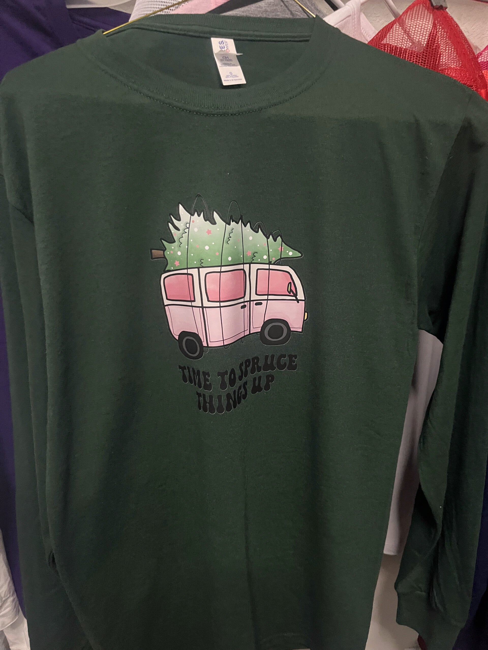 Womens Long Sleeve Green Small