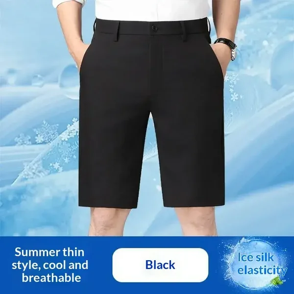 Pantaloncini corti estivi in ​​seta ghiaccio sottile, casual