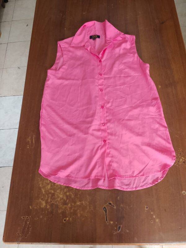 Camicia senza maniche donna cotone taglia 42 XL