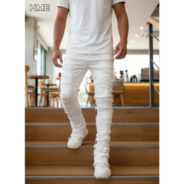 Pantaloni slim dritti elasticizzati Shanxi