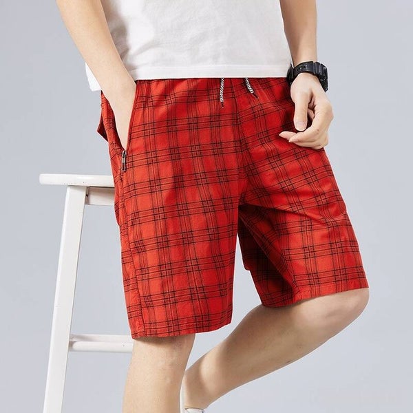 Pantaloncini da uomo estivi in ​​cotone a vestibilità ampia