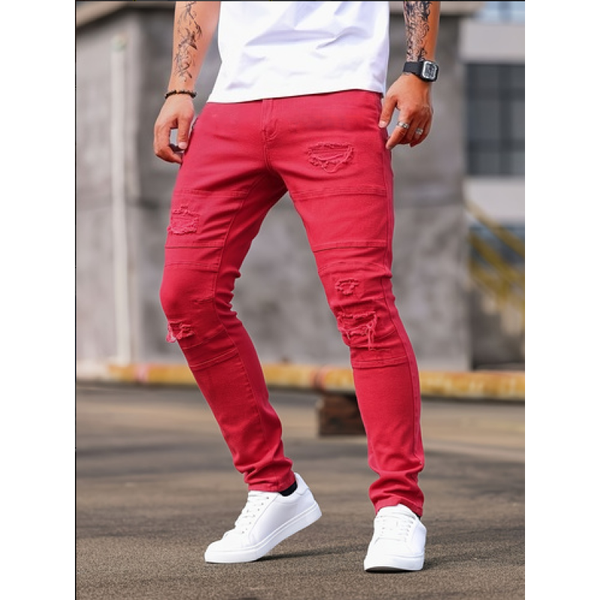 Pantaloni slim dritti elasticizzati Shanxi