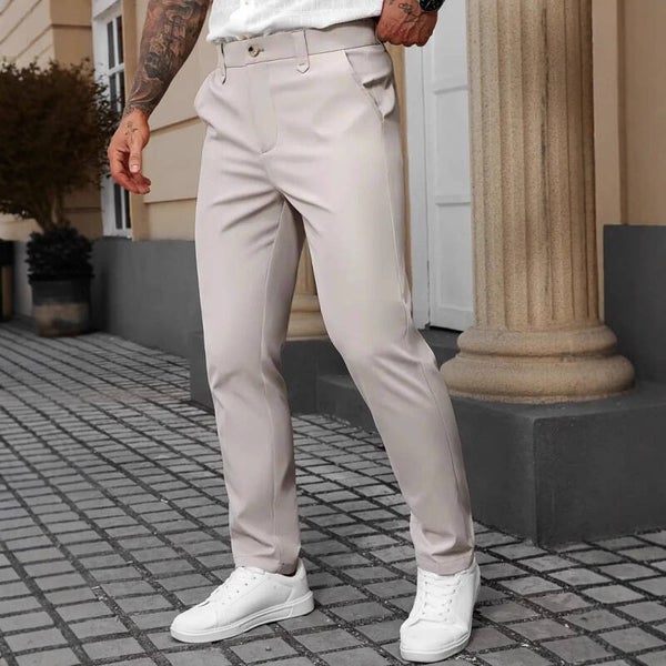 Pantaloni da uomo a tinta unita