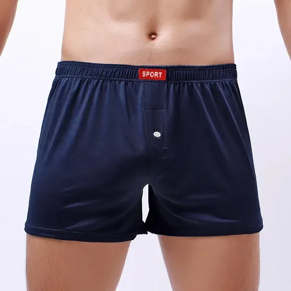 Boxer da uomo larghi, traspiranti e setosi