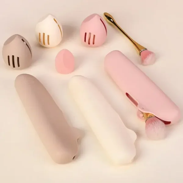 Borsa portaoggetti portatile in silicone per articoli di moda e bellezza.
