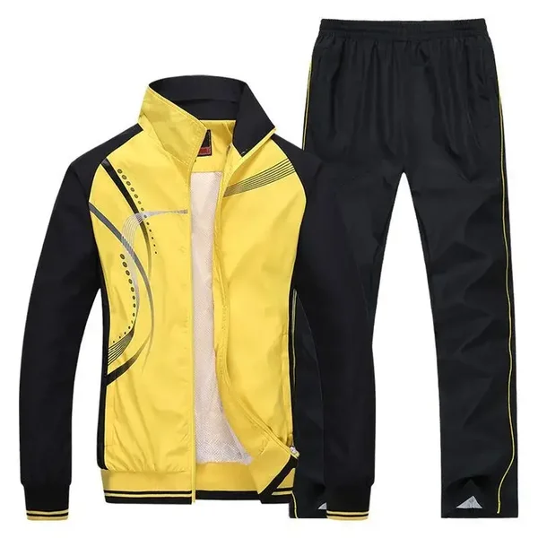 Completo sportivo da coppia primavera/autunno, uomo e donna, abbigliamento sportivo casual per studenti
