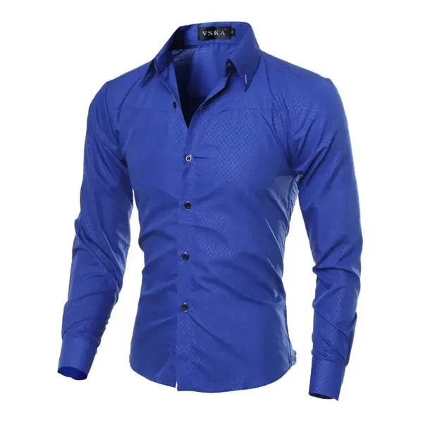 Camicie casual da uomo, nuovo stile, camicie a maniche lunghe