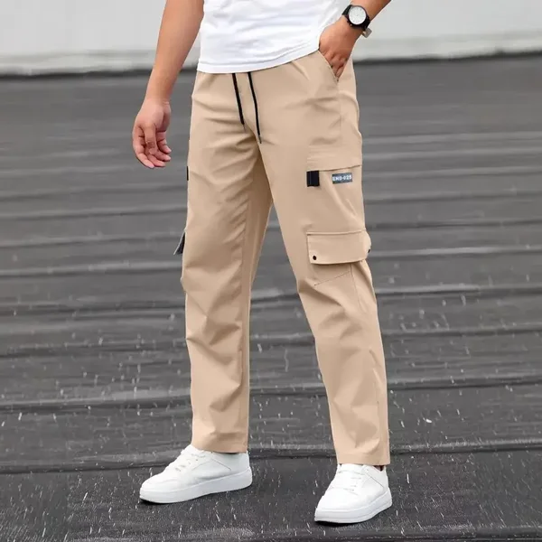 Pantaloni casual da uomo con più tasche