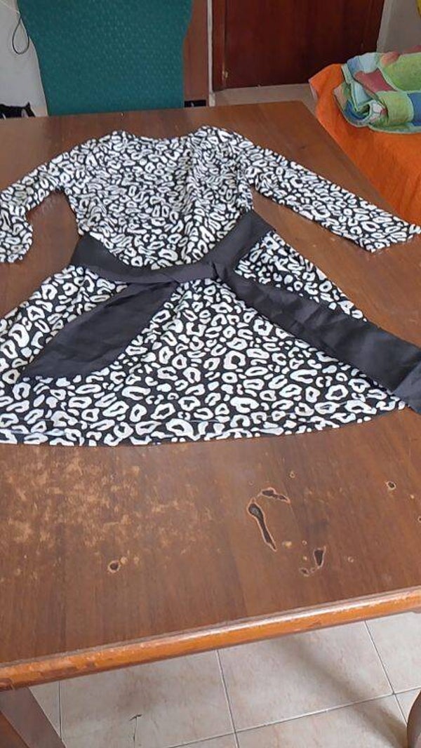Vestitino donna cotone con cintura annodabile come si vuole . taglia unica