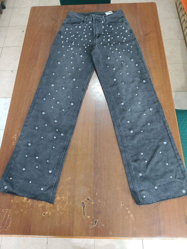 Jeans donna nero taglia M