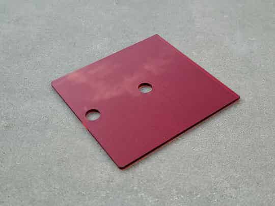 Small V2 Red Acryl Lid.