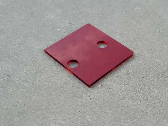 Mini V2 Red Acryl Lid.