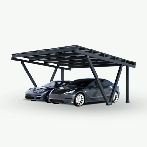 MAXI-TYP N DOUBLE SOLARCARPORT BAUSATZ FÜR 2 STELLPLÄTZE - ERWEITERBAR