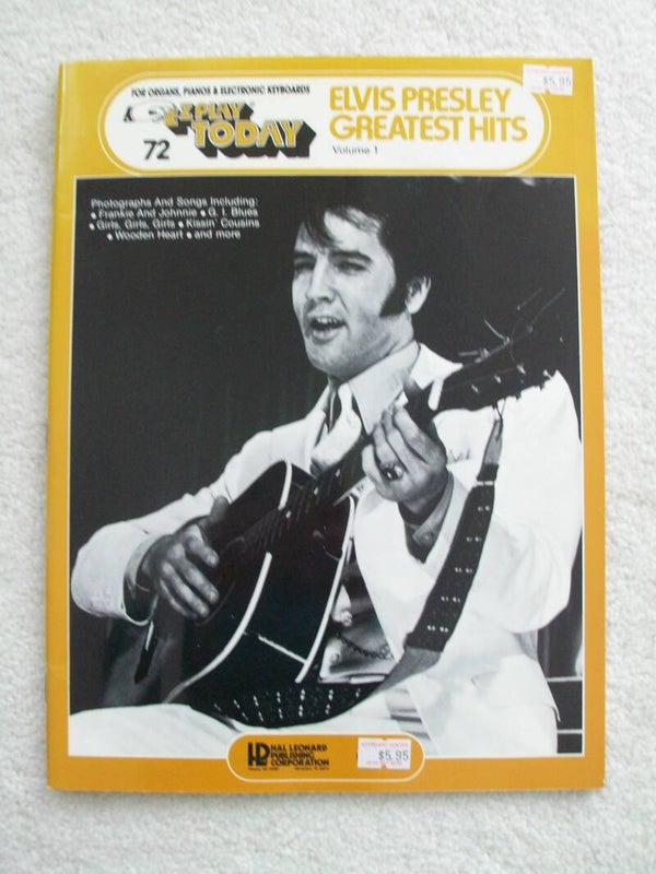 Elvis Presley Greatest Hits, E-Z Play Today No. 72