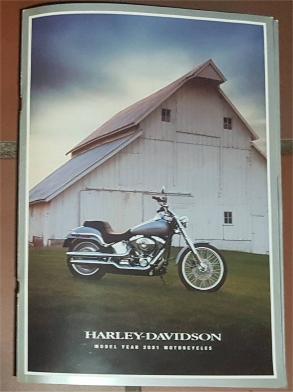 Harley Davidson Model Year 2001 Motorcycles Brochure.