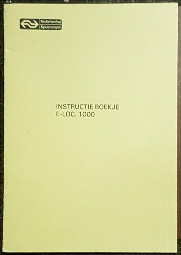 Instructieboekje E-LOK 1000