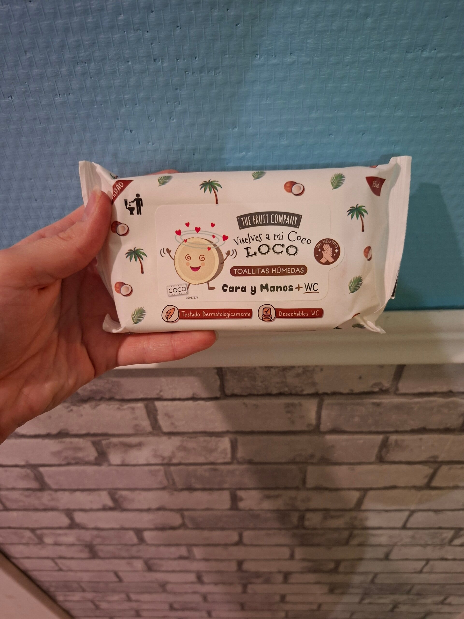 🥥 Lingettes humides The Fruit Company – “Vuelves a mi Coco Loco” 🌴