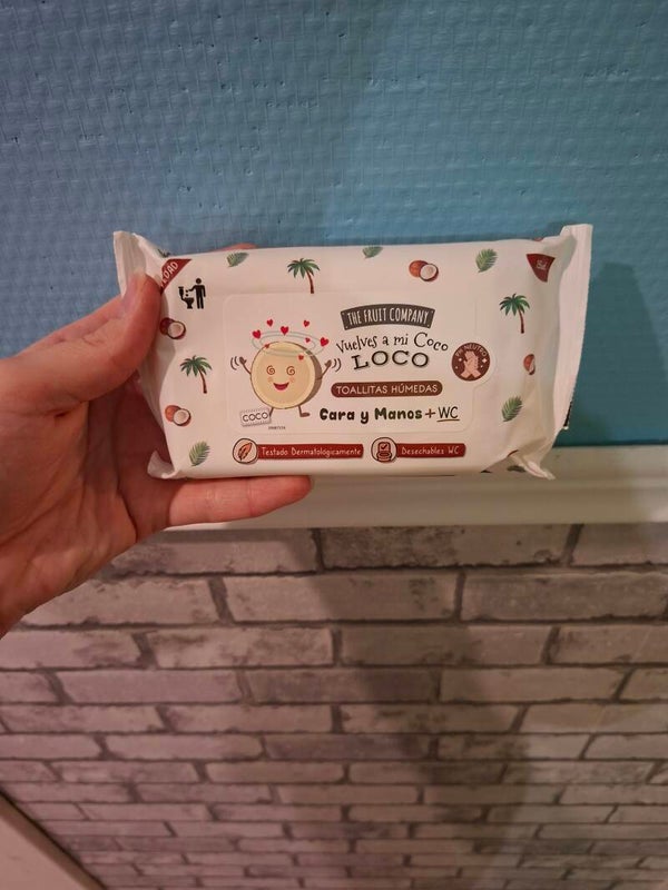 🥥 Lingettes humides The Fruit Company – “Vuelves a mi Coco Loco” 🌴