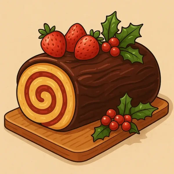 Fondant Parfumé Buche de noel sucrée