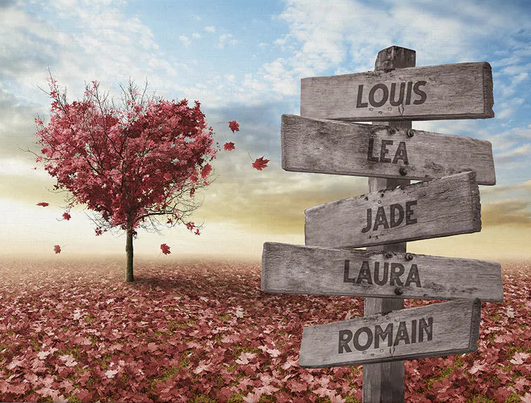 Cadre Famille Arbre à coeur