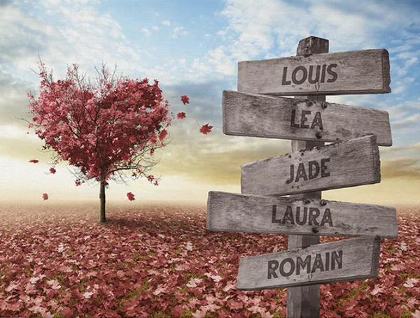 Cadre Famille Arbre à coeur